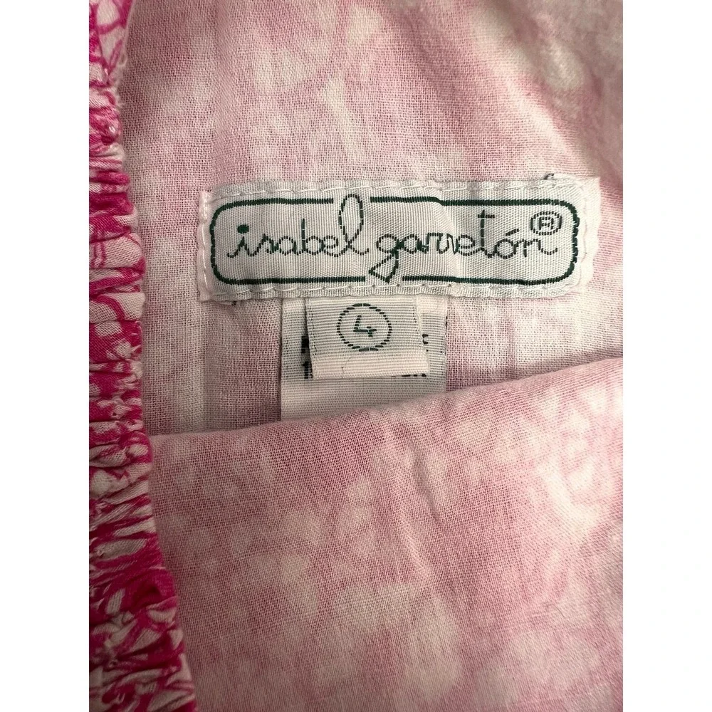 Isabel Garretón Girls 4 Pink Floral 100% Cotton Ruffle‎ Hem Dress Boutique